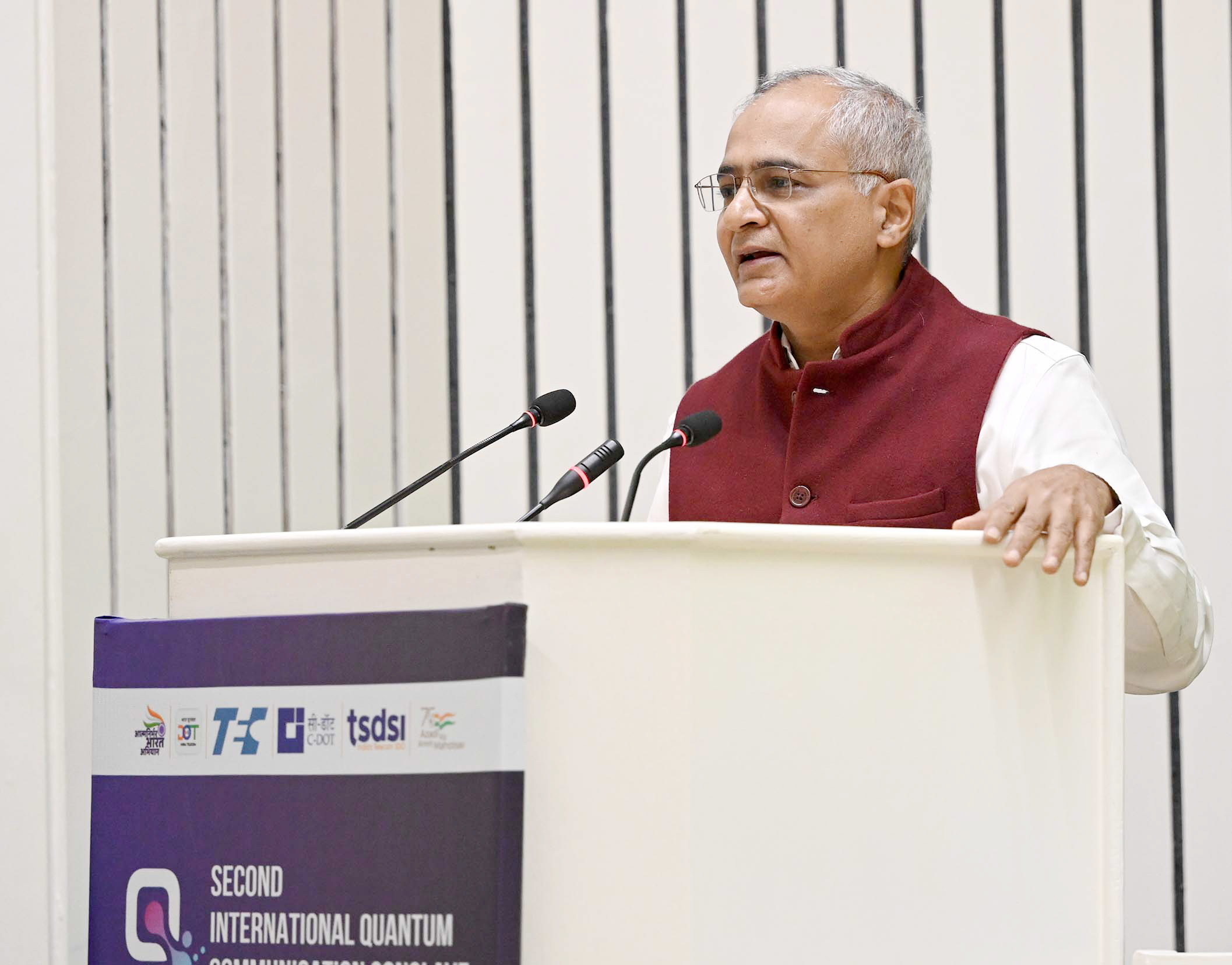 Dr Neeraj Mittal at the inauguration of Bharat Telecom 2024, in New Delhi